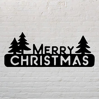 Merry Christmas TREES Sign