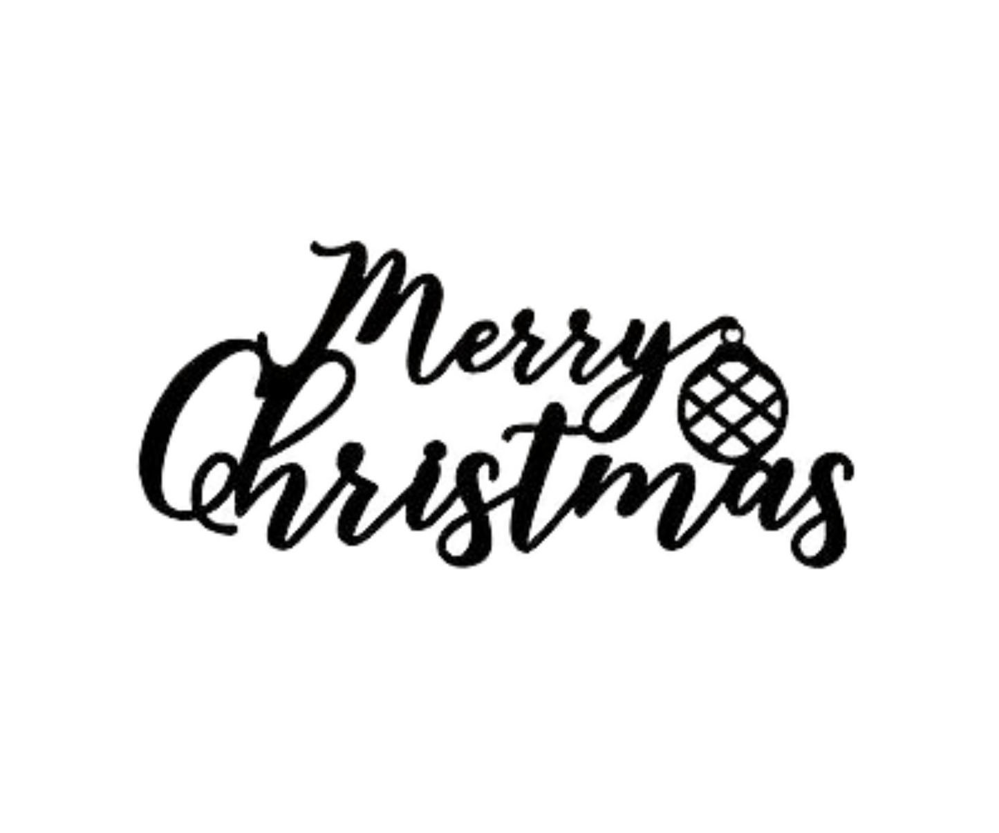 Merry Christmas ORNAMENT Sign