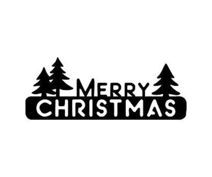 Merry Christmas TREES Sign