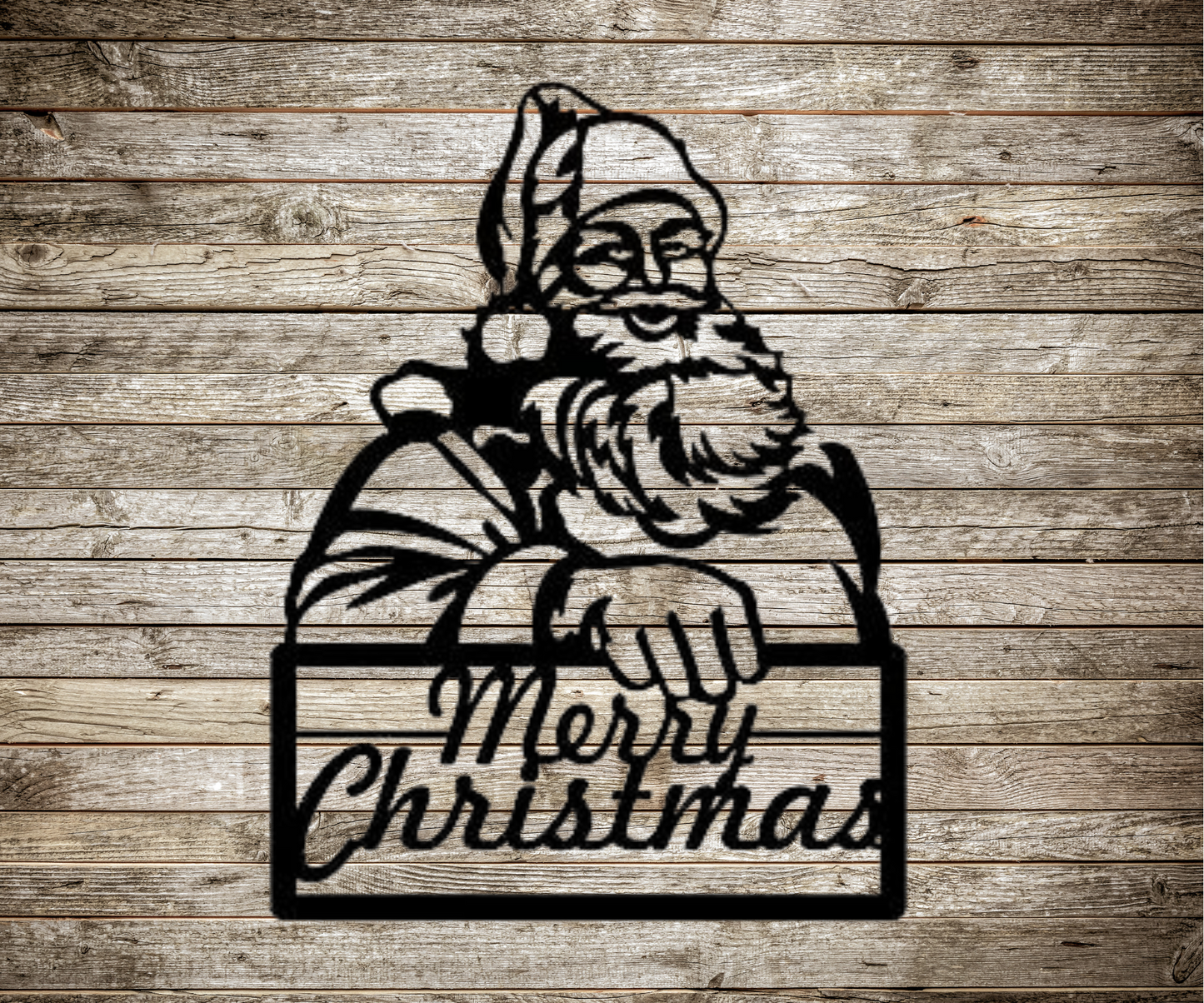 Santa Merry Christmas Sign