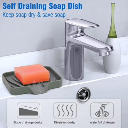 Silicone Drain Soap Dish