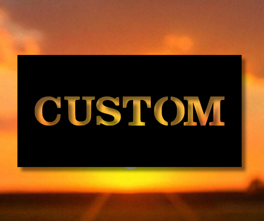 Custom Name Fire Pit Panel