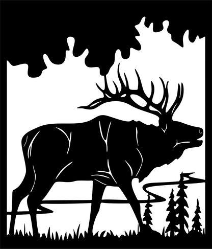 Stag Fence Sign