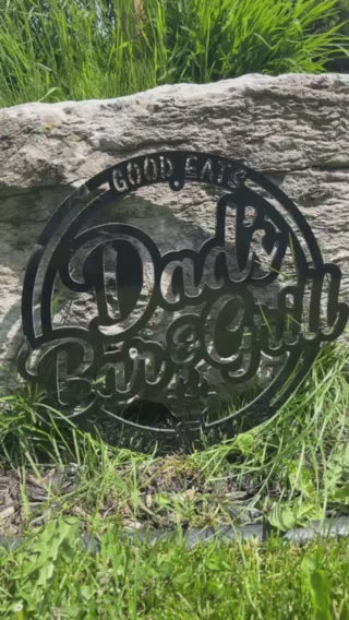 Dad's Bar and Grill Sign