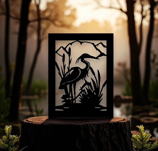 Crane in the Wild Sign